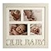 Bambino Baby Gifts. MDF Photo Frame Holds 4 Pictures in OUR BABY Letters