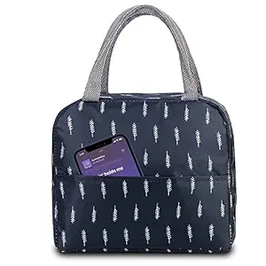 Lunch Bag Insulated Travel Lunch/Tiffin/Storage Bag for Office, College & School Polyester (Blue)