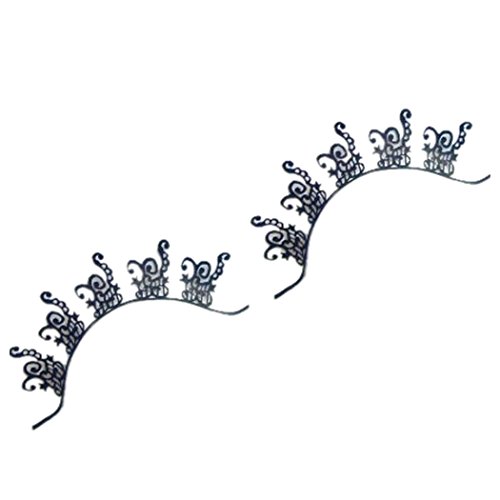 False Eyelashes, Fuibo Women Paper-Cut Art Style Paper Nightclub Stage False Eyelashes
