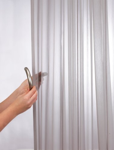 Umbra 244937-410 Window Halo Raffhalter, Gardinenhalter, Gardinenklammer, Gardinenraffhalter, Magnetischer Verschluss, metall, nickel - 3