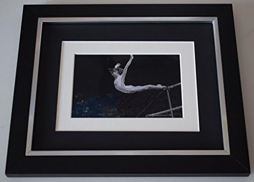 Sportagraphs Nadia Comaneci SIGNED 10x8 FRAMED Photo Autograph Display Olympic Gymnastics COA PERFECT GIFT