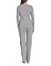 Bellybutton Women's Philine 1/1 Sleeves Striped Maternity Pyjama Top, Grey (8110), Large