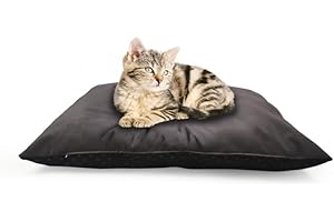 GM Coussin pour Chien et Chat - Lit Doux pour Chien déhoussable et Lavable - Hydrofuge, Anti-Taches, Antidérapant - Petit - S - 40x60 cm