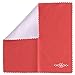 Produktbild Brillenputztücher Mikrofasertücher 15x15 cm / Reinigungstücher zur Reinigung von Brille Display Glas Handy Kamera Objektiv - 5 Stück / rot