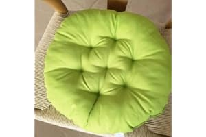 DOTBUY-SHOP Cojines Sillas Jardin Pack 4 Cojines Redondos Cojines de Asiento para Sillas de Terraza Cocina Patio Balcón Salón, 40x40cm para Decoración Interior o Exterior (40cm/15.7’’,Verde Fruta)