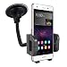 Produktbild kwmobile Autohalterung für > Huawei P8 Lite (Version 2015) < mit flexibel verstellbarem Saugfuß - Handy passt mit Case oder Hülle in die Halterung!