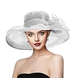 ❤Hutumfang: Der Kopfumfang beträgt 22,8 Zoll. Die breite Krempe beträgt 4,7 Zoll. Einheitsgröße, aber für die meisten Damen geeignet!