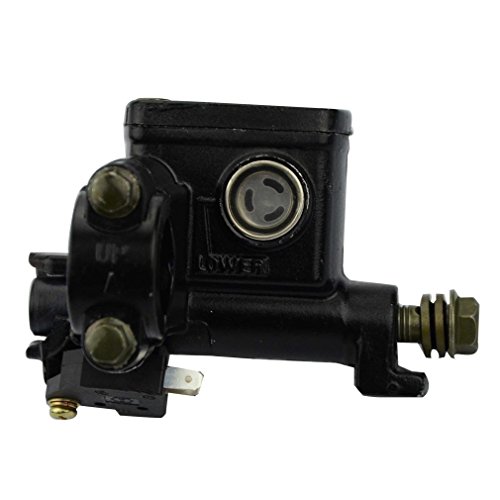 GOOFIT Bomba de Freno Moto Izquierda de Disco Scooter Hidraulicos para 50cc 70cc 90cc 110cc 125cc 150cc 200cc 250cc ATV Go Kart Pit Bike Ciclomotor