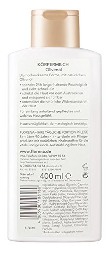 Florena Körpermilch mit Olivenöl, vegan, Body Lotion, 1er Pack (1 x 400 ml) - 2