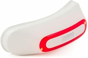 Cosmo Connected CM-01-01-002-FR Cosmo Moto - blanc brillant - Feu de stop et de signalisation connecté pour casque de moto