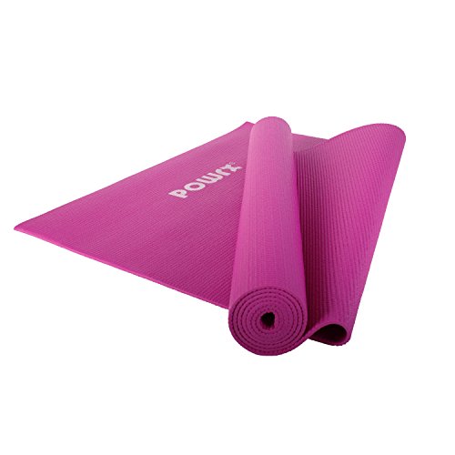 Yogamatte Größe: ca. 170 cm x 60 cm x 0,4 cm / Farbe: Grün, Lila Pink / Übungsmatte / Trainingsmatte / Gymnastikmatte / Pilatesmatte - 5