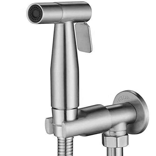 Preisvergleich Produktbild GCCLCF Edelstahl-Multifunktionswasserdüse Spritzpistole Begleiter Zwei-Funktionswasserkanalhalterung