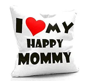 DreamVio Filled Cushion, Pillow for World's Best Mom,Pyari Mumma,Mummy,Gifts for Mom,Grandma on Birthday's & Mother's Day Color : White Size : 12 x 12 Inch Design 103