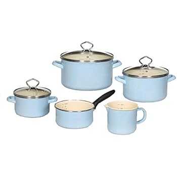 CS Kochsysteme 7-teiliges Gusseisen-Kochtopf-Set XANTEN