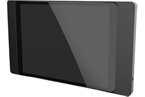 BOX IT Design ProLine Supporto Tablet a Parete - per iPad 10,2 Pollici/iPad PRO 10,5 Pollici/iPad Air 3 - Construzione in Alluminio - Azionamento a Vite - Antifurto - Nero