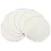 TechnoTec® 6 X Bamboo Organic Reusable Soft Breast Pads Waterproof Washable Super Absorbent (White / Cream)