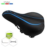 ★Wasserdichter Fahrrad Sättel★: Yoleo Fahrrad Sitz wird aus hochwerteiges wasserdichtes PU Leder hergestellt. Reflexstreife und Montage Werzeug sind dabei. Damit können Sie es sehr leicht installieren.