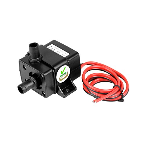 TSSS Brushless Mini Wasserpumpe 240L/H 4.8W Submersible Amphibisch Aquarium Gartenteich Fall Fisch Behälter Wasser Brunnen Unterhaltung- H-Max (Hubhöhe): 0-3m.