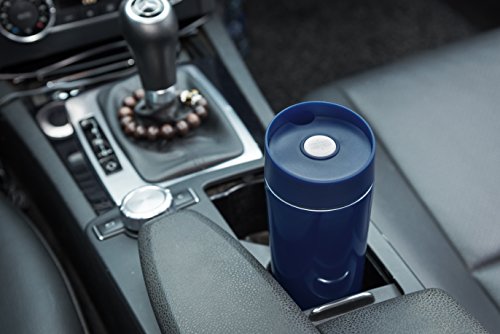 Thermobecher – Kaffeebecher, Auslaufsicher Kein Überschwappen – One Click, Einhandbedienung Vakuumisoliert Doppelwand – Edelstahl – Coffee to go becher 400 ml - 4