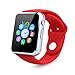 Price comparison product image (Model updated 2018)KKCITE 1.54inch SmartWatch Phone with Touch Screen, 2G GSM SIM, Support Sleep Monitor, Camera, Push Message, Anti Lost etc. for Android (partial functions for iPhone) Red