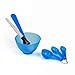 Winrembrandt Packed 4 In 1 Facial DIY Mask Bowl Brush Spoon Tools Set Blue