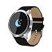 Produktbild Outdoor-Smartwatch Q8A 0,95 Zoll OLED-Bildschirm Lederband Bluetooth Smart Watch, IP67 wasserdicht, unterstützt Remote-Kamera/Pulsmesser/Blutdruckmonitor/Blutsauerstoffmonitor, kompatibel mit An