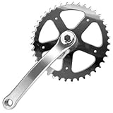 Pignoni e piastre pedivelle singlespeed BMX fissa 165&nbsp;mm 40&nbsp;denti per bicicletta