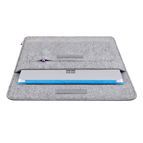 Inateck Microsoft Surface 3 Schutzhülle Filz Sleeve für neues Surface 3 10,8 Zoll 2015 Version, Grau - 3