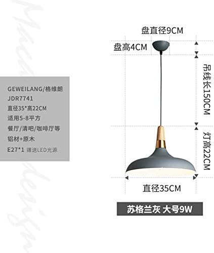 Osradmd The Nordic Modern Minimalist Restaurant Lights Lamps Creative Personality Bar Cafe Clothing Store Macarons Three Chandelier,Jdr7741 Grey - Tuba
