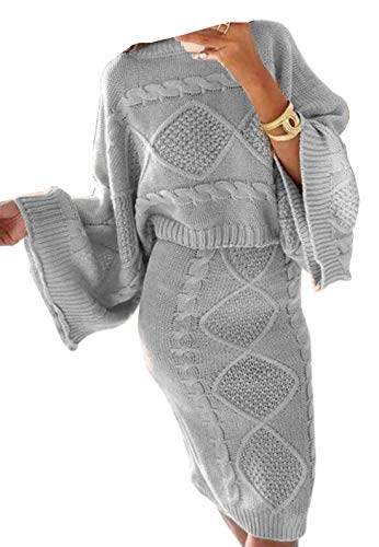 Islander Fashions Ensemble de Jupes de Costume Tricot?ES pour Femmes