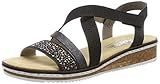 Die Dehlistretch-Perforabuk-Wildebuk Sandale für Damen von Rieker ist der perfekte Begleiter durch den Sommer.