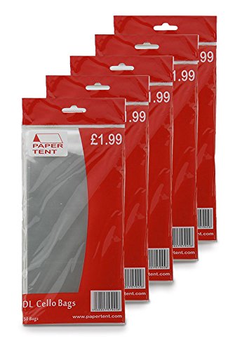 Papertent DL Cello Bags, x 5 PACKS