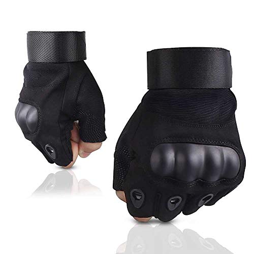 Nasharia Gants Tactiques Renforcés Ecran Tactile Respirable pour Auto Moto, Vélo, Motocross, Combat, Camping,Randonné, Airsoft,Chasse,Scooter,Paintball Ou d'autres activités de Plein air