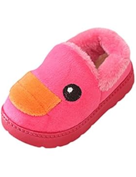 LuckyGirls Hausschuhe Warme Schuhe Turnschuhe Kinder Junge Mädchen Baby Cartoon Ente Baumwolle Casual Winter Stiefel