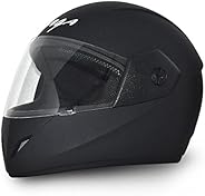 Vega Cliff DX CLF-DX-DK_L Full Face Helmet (Dull Black, L)
