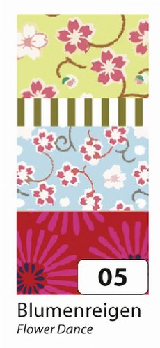 Folia 26405 Washi Tape Blumenregen, 4-er Set - 2