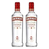  Smirnoff Red No. 21 Premium Vodka Triple Destilled, 2er, Wodka, Alkohol, Alkoholgetränk, Flasche, 37.5%, 500 ml, 713197