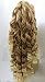 New Long Synthetic Curly Light Mix Blonde Mix Dark Blonde Claw Clip Ponytail Hair Piece Extension 22" (Dark Mix Blonde #27613)