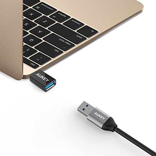AUKEY USB C Adapter auf USB 3.0 A für Type C Geräte inklusive dem MacBook Pro 2016 , Google Chromebook Pixel , Samsung S8 / S8+ , Nokia N1 Tablet usw. - 3