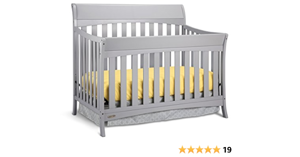 graco pebble gray crib