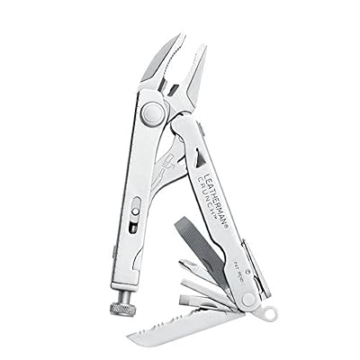 Leatherman Crunch Pince multifonction avec étui en cuir mixte adulte Argent