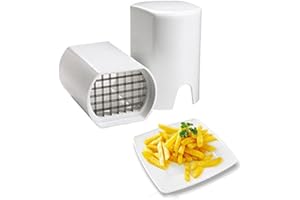 Weishan Coupe Frite, Coupe Frites Manuel, Coupe Frites Professionnel, Coupe Pomme de Terre pour Frite, Grille Coupe Frite INOX Blanc