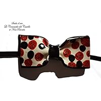 Nœud papillon en Ceramique Ligne Moderne Fabriqué et Peint à la main par "Le Ceramiche del Castello di Nina Palomba" Pièce Unique Made in Italy Dimensions L 10 x H 5 cm