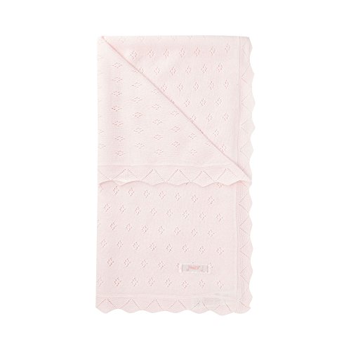 J By Jasper Conran Kids Designer Babies Pale Pink Knitted Blanket