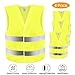 Produktbild Warnweste, Yokunat 4 Stück Sicherheitswesten Waschbar Reflektierendes Arbeiten für das Wandern des Rennrad-Motorradfahrer-Arbeiter-Gärtner-Polizisten-Nachtreinigers