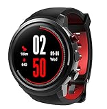 ELEGENCE-Z Smart Watch, 512 MB + 8 GB Telefon MTK6580 Android Kamera Pulsmesser Bluetooth 3G GPS Schwarz