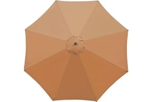 BRIXBEE Ersatzstoff für Gartenschirm, 3 m, Khaki