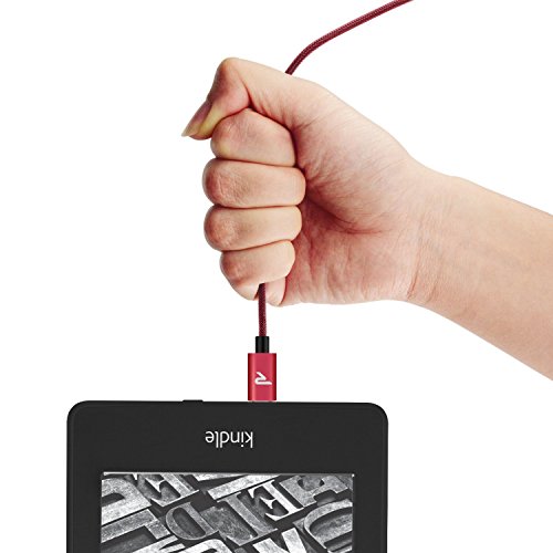 C  ble Micro USB Chargeur Samsung  2m 6 5ft  Rampow - GARANTIE A VIE - Charge Synchro Rapide - C  ble USB Micro USB Nylon en Filet 2 4A pour Samsung S