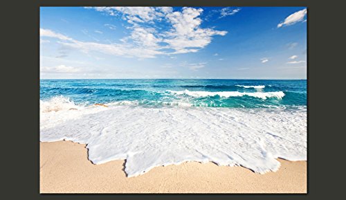 FOTOTAPETE 350×245 cm – VLIES TAPETE PREMIUM – PROFI QUALITÄT – Top moderne Wanddeko – Riesen Wandbild – Top Design Tapete – Neue exklusive Edition mit noch besser Druckauflösung – Deutsches Premium Vlies – Strand Meer Natur c-B-0035-a-a - 2