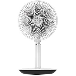 Ventilateurs Sur Pied, Circulation D'air Ventilateurs Sur Piédestal, Table De Ventilateur Domestique Silencieuse Ventilateur De Sol, Air Pur, Blanc